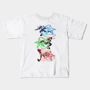 Destiny Island Trio Stars (Kingdom Hearts) (No BG) Kids T-Shirt